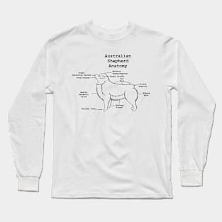 The Anatomy of the Australian Shepherd Long Sleeve T-Shirt